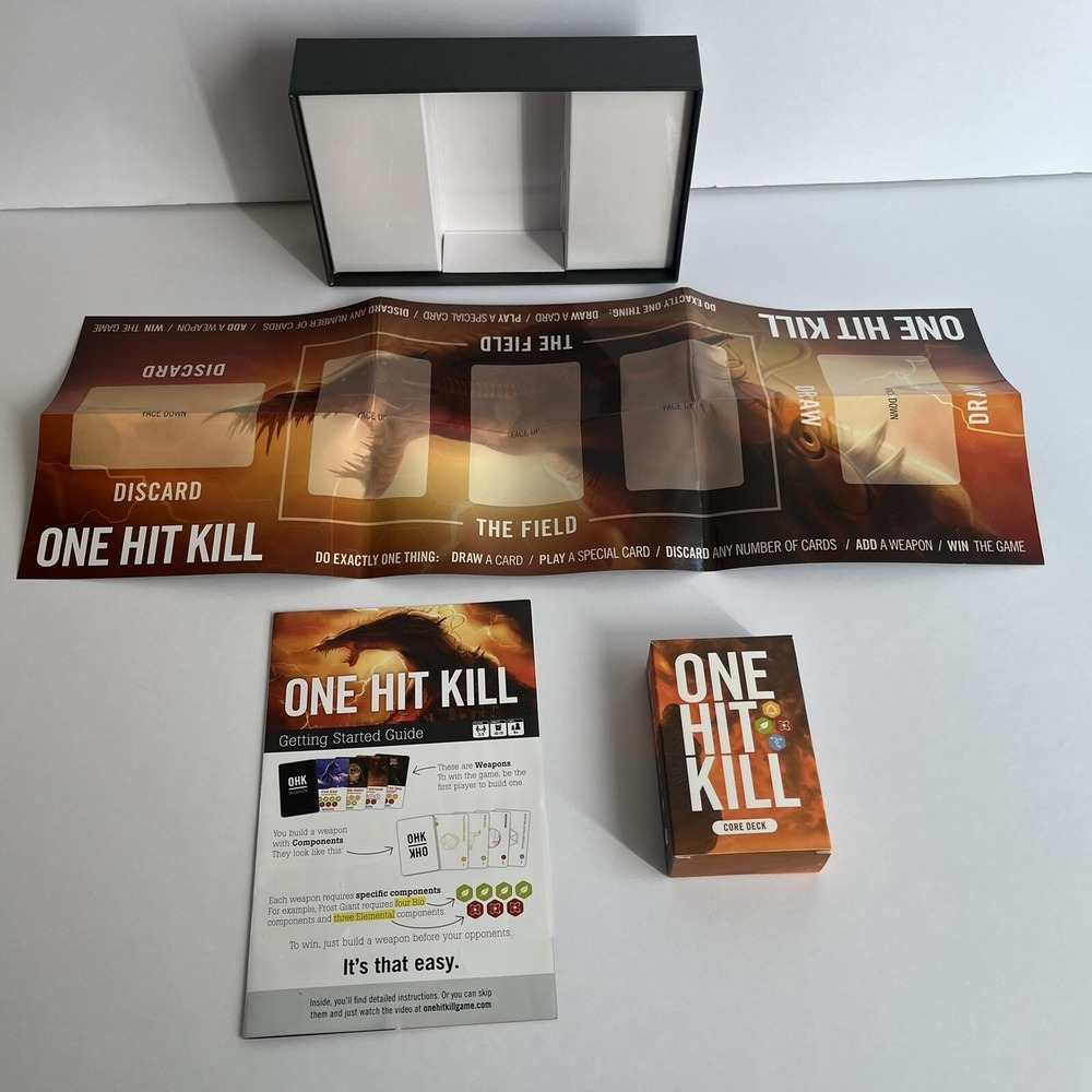 One Hit Kill Card Game Core Deck Complete In Box CIB NM/VG+ - Picture 6 of 11